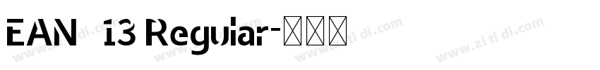 EAN   13 Regular字体转换